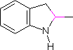 2-甲基吲哚啉分子式结构图