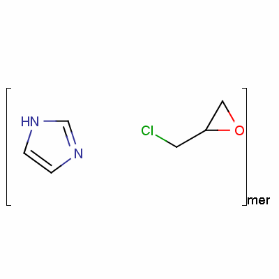 1H-咪唑与(氯甲基)环氧乙烷的聚合物分子式结构图