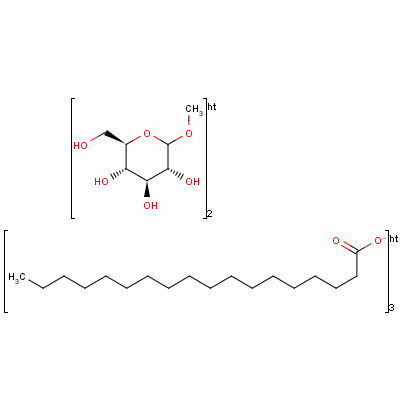 甲基葡糖倍半异硬脂酸酯分子式结构图