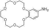 4'-氨基苯并-18-冠醚-6分子式结构图