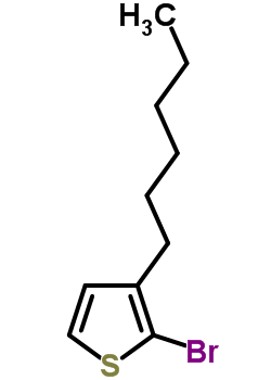 2-溴-3-己基噻吩分子式结构图