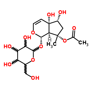 乙酰哈巴苷分子式结构图