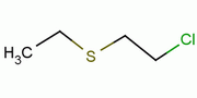 2-氯乙基乙基硫醚分子式结构图