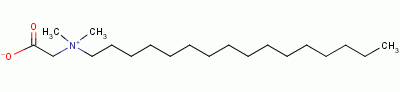 十六烷基甜菜碱分子式结构图