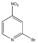 2-溴-4-硝基吡啶分子式结构图