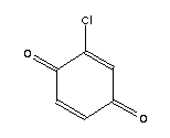 2-氯-1,4-苯醌分子式结构图