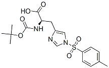 Boc-D-His(Tos)-OH分子式结构图