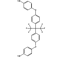 2,2-双[4-(4-氨基苯氧基)苯基]六氟丙烷分子式结构图