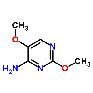 2,5-二甲氧基-4-胺基嘧啶分子式结构图