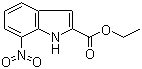 7-硝基吲哚-2-甲酸乙酯分子式结构图