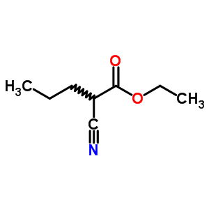 2-氰基丁酸乙酯分子式结构图