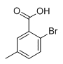 2-溴-5-甲基苯甲酸分子式结构图