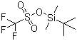 叔丁基二甲硅基三氟甲磺酸酯分子式结构图