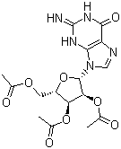 2',3',5'-三乙酰鸟苷分子式结构图