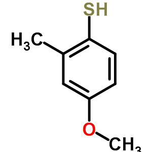 4-甲氧基-2-甲基苯硫酚分子式结构图