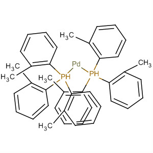 双(三-o-甲苯磷)钯(0)分子式结构图