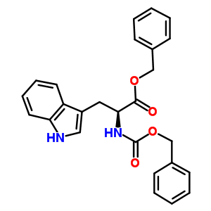 苄氧羰基-L-色氨酸-苄酯分子式结构图