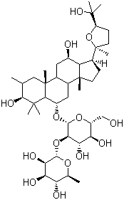 拟人参皂苷 F11分子式结构图