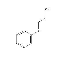 2-苯硫基乙醇分子式结构图