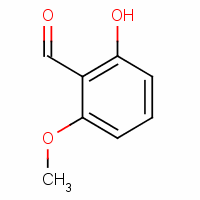 2-羟基-6-甲氧基苯甲醛分子式结构图