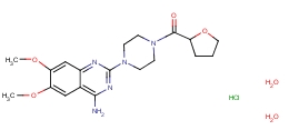 二水合盐酸特拉唑嗪分子式结构图