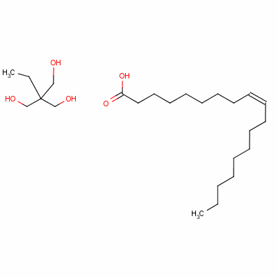 9-（Z）-十八碳烯酸与2-乙基-2-羟甲基-1,3-丙二醇酯分子式结构图