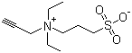 N,N-二乙基丙炔胺丙烷磺酸内盐分子式结构图