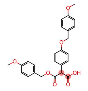 2-[4-[(4-甲氧基苯基)甲氧基]苯基]丙二酸 1-[(4-甲氧基苯基)甲基]酯分子式结构图