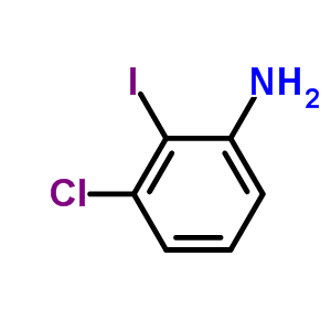 3-氯-2-碘苯胺分子式结构图