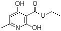 乙烷基2,4-二羟基-6-甲基烟酸碱分子式结构图