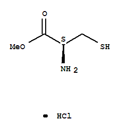 D-半胱氨酸甲酯盐酸盐分子式结构图