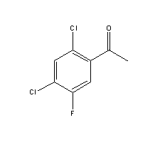  2,4-二氯-5-氟苯乙酮分子式结构图