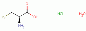 L-半胱氨酸盐酸盐一水物分子式结构图