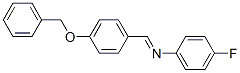 4-苄氧基苯亚甲基-4-氟苯胺分子式结构图