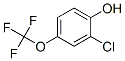 2-氯-4-(三氟甲氧基)苯酚分子式结构图