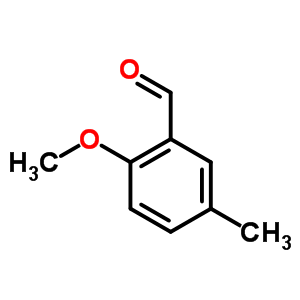 2-甲氧基-5-甲基苯甲醛分子式结构图