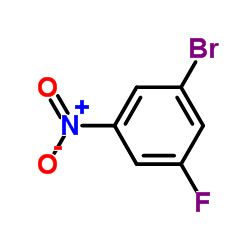 1-溴-3-氟-5-硝基苯分子式结构图