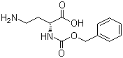 N-alpha-苄氧羰基-D-2,4-二氨基丁酸分子式结构图