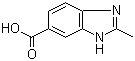 2-甲基-3H-苯并咪唑-5-羧酸分子式结构图