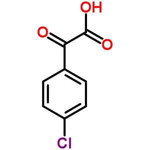 (4-氯苯基)乙醛酸分子式结构图