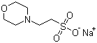 吗啉乙磺酸钠盐分子式结构图