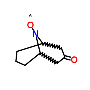 9-氮杂双环[3.3.1]壬烷-3-酮 N-氧自由基分子式结构图