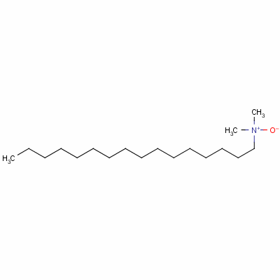 十六烷基二甲胺 N-氧化物分子式结构图