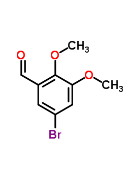 5-溴-2,3-甲氧基苯甲醛分子式结构图