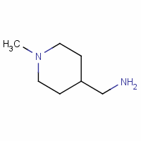 (1-甲基-4-哌啶)甲胺分子式结构图