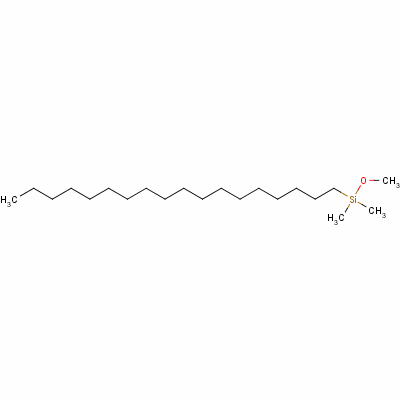 十八烷基二甲基甲氧基硅烷分子式结构图