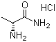 D-丙氨酰胺盐酸盐分子式结构图