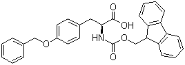 Fmoc-O-苄基-L-酪氨酸分子式结构图