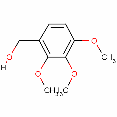 2,3,4-三甲氧基苯甲醇分子式结构图