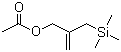 2-(三甲基硅甲基)烯丙基乙酸酯分子式结构图